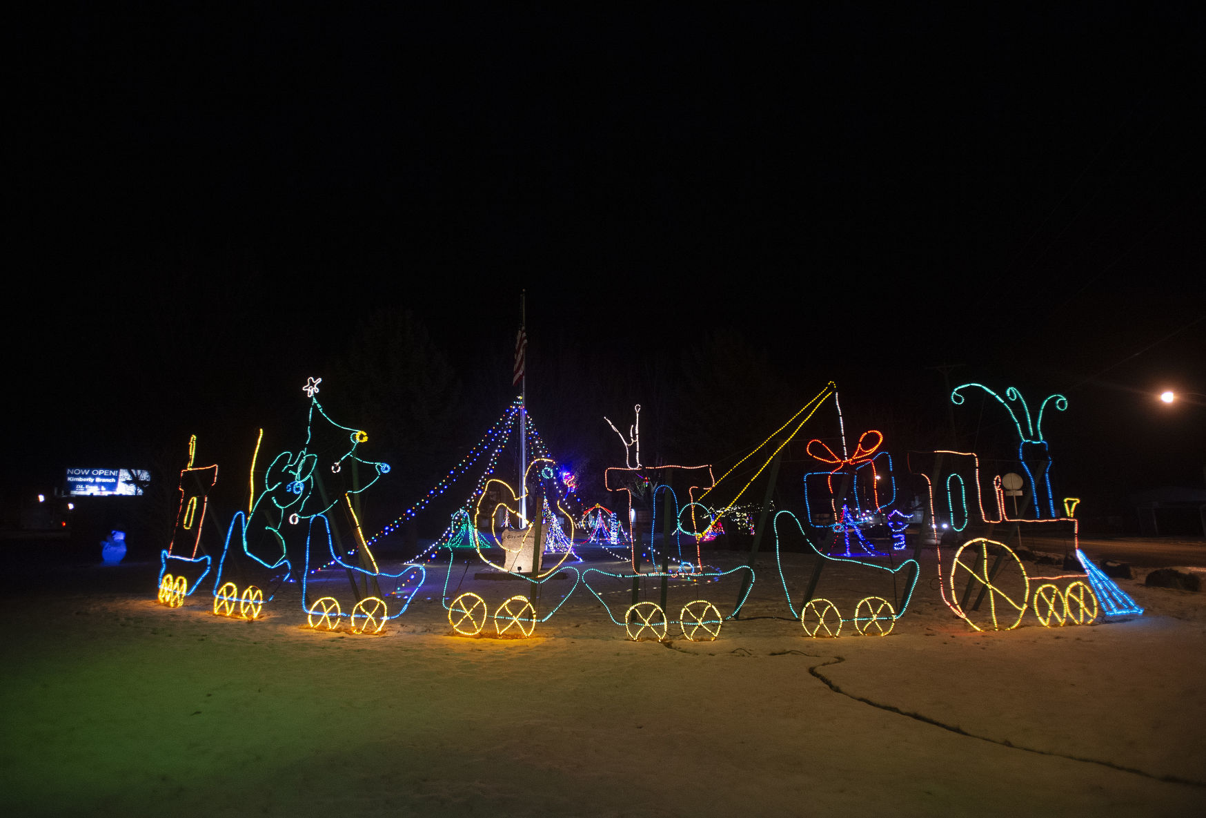 Holiday lights in Kimberly
